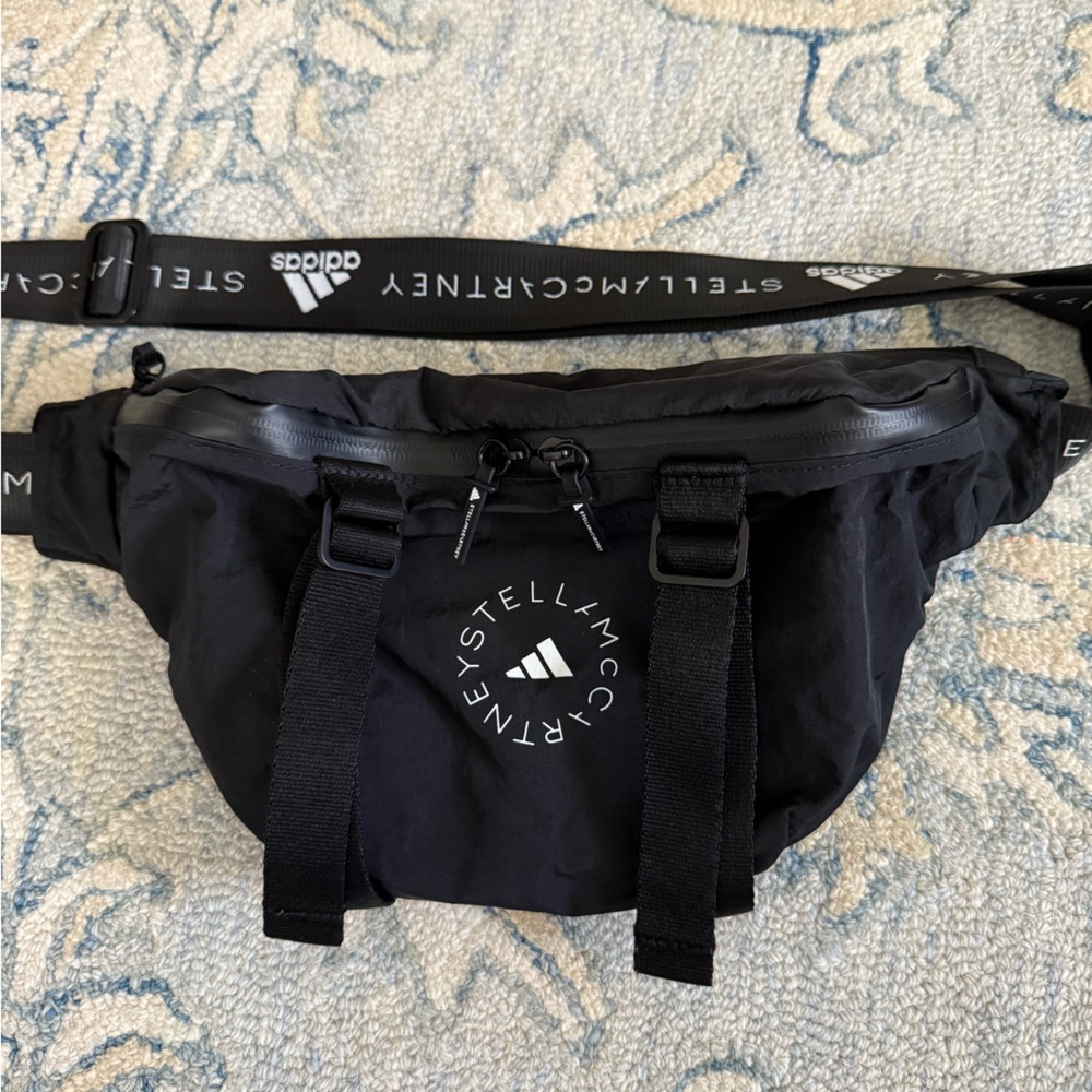 Adidas by Stella McCartney Black Belt Bag Sporty Design